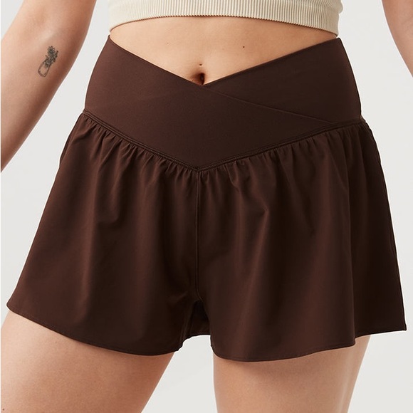 aerie Crossover Flowy Shorts // Size XS - Picture 4 of 4